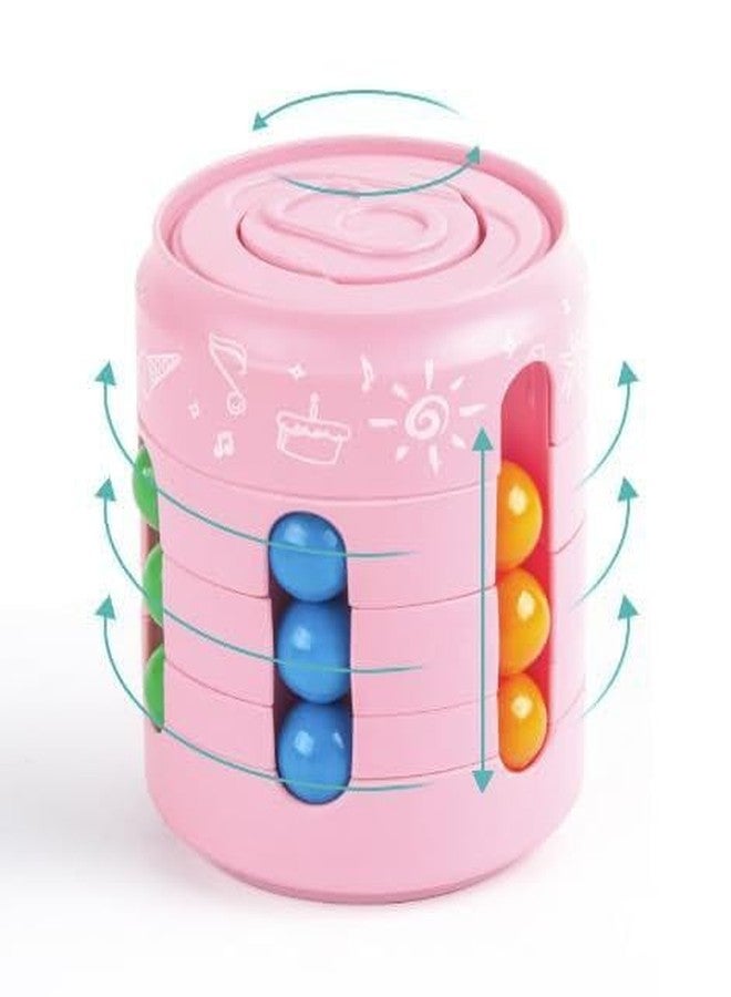Aakarit Magic Bean Toy - Multicolour | Decompression Rotating Small Beads Fidget Cube Toys for Children - Unisex | Portable and Playful Stress Relieving Puzzle Educational Toy - Image 1